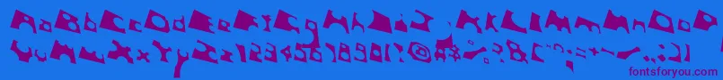 ToolegoFreeflight-fontti – violetit fontit sinisellä taustalla