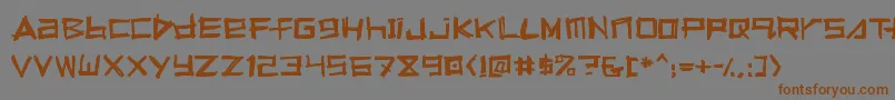Шрифт Squeeg – коричневые шрифты на сером фоне