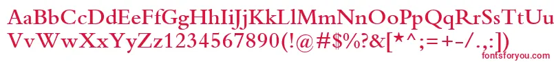 BemboMtSemibold Font – Red Fonts