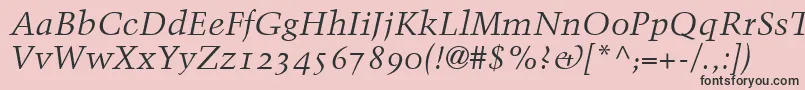 BlackfordOldstyleSsiNormal Font – Black Fonts on Pink Background
