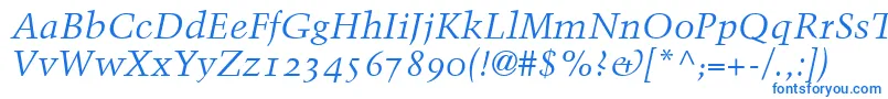 BlackfordOldstyleSsiNormal Font – Blue Fonts on White Background