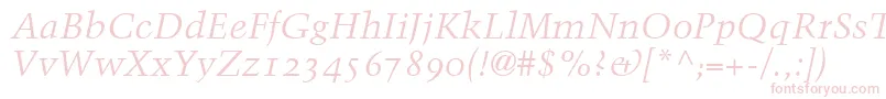 Шрифт BlackfordOldstyleSsiNormal – розовые шрифты