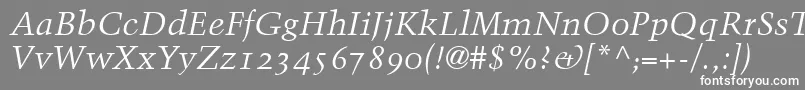 BlackfordOldstyleSsiNormal Font – White Fonts on Gray Background
