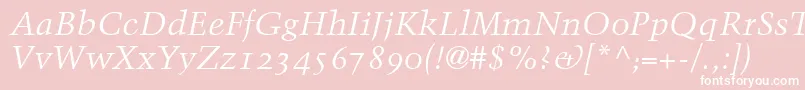 BlackfordOldstyleSsiNormal Font – White Fonts on Pink Background