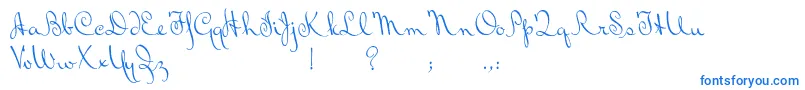 BluelminRalph Font – Blue Fonts on White Background