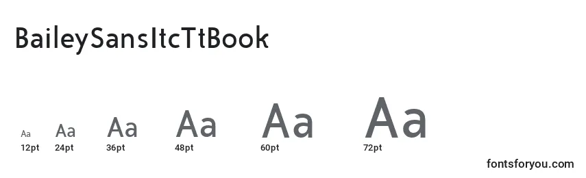 BaileySansItcTtBook Font Sizes
