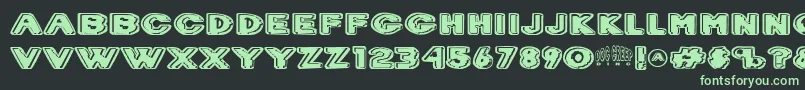 Drcreep Font – Green Fonts on Black Background