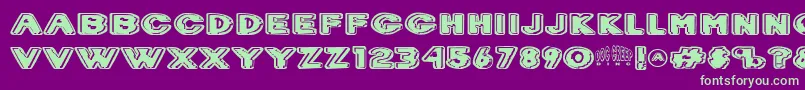 Drcreep Font – Green Fonts on Purple Background