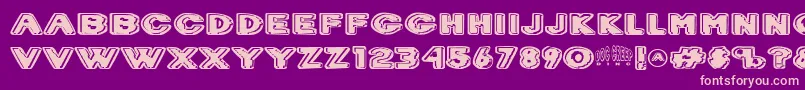 Drcreep Font – Pink Fonts on Purple Background