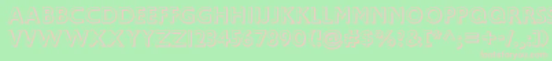 GillSansMtShadow Font – Pink Fonts on Green Background