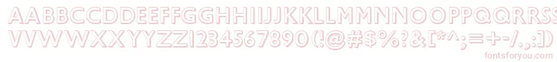 GillSansMtShadow Font – Pink Fonts on White Background