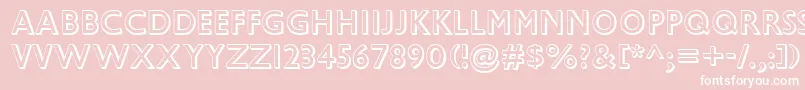 GillSansMtShadow Font – White Fonts on Pink Background