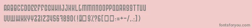 フォントRadonatorNormal – ピンクの背景に灰色の文字