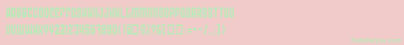 RadonatorNormal Font – Green Fonts on Pink Background