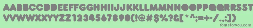 RnsB Font – Gray Fonts on Green Background