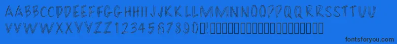 Filament Font – Black Fonts on Blue Background