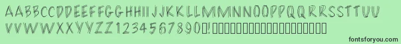 Filament Font – Black Fonts on Green Background