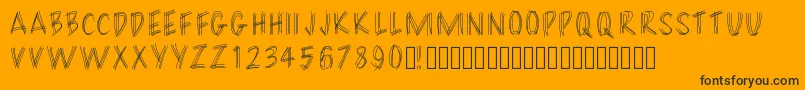 Filament Font – Black Fonts on Orange Background