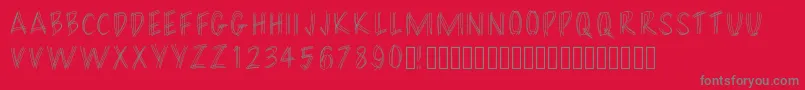 Filament Font – Gray Fonts on Red Background