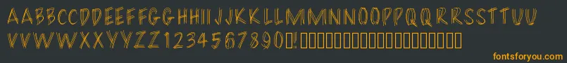 Filament Font – Orange Fonts on Black Background