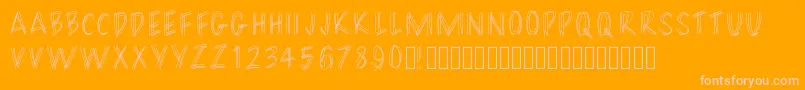 Filament Font – Pink Fonts on Orange Background