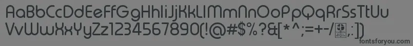 Подробнее о шрифте TypoRoundRegularDemo Шрифт TypoRoundRegularDemo – чёрные шрифты на сером фоне