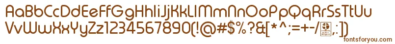 TypoRoundRegularDemo Font – Brown Fonts on White Background