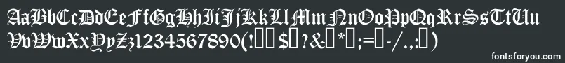 TrueGothicCyr Font – White Fonts