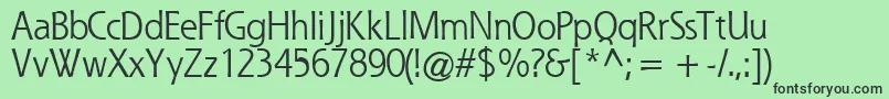 QuesskRegular Font – Black Fonts on Green Background