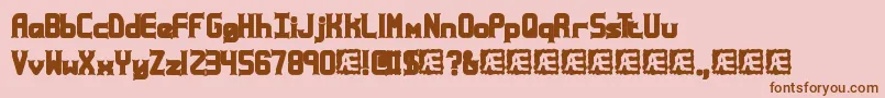 AtaxiaBrk Font – Brown Fonts on Pink Background