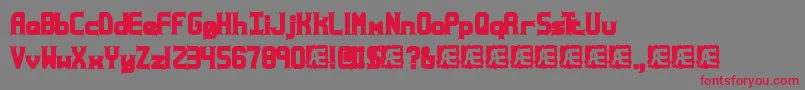 AtaxiaBrk Font – Red Fonts on Gray Background