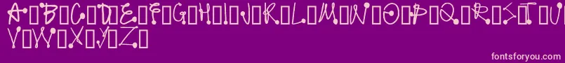 ProtonicFeelers Font – Pink Fonts on Purple Background