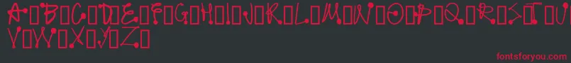 ProtonicFeelers Font – Red Fonts on Black Background