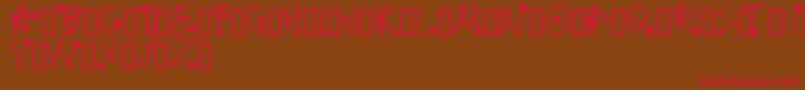 ProtonicFeelers Font – Red Fonts on Brown Background