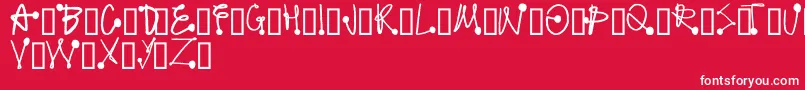 ProtonicFeelers Font – White Fonts on Red Background