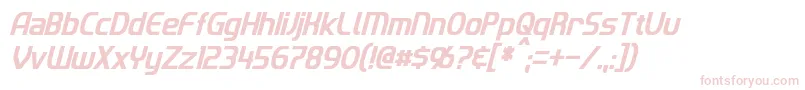 ImakiCondensedItalic Font – Pink Fonts on White Background
