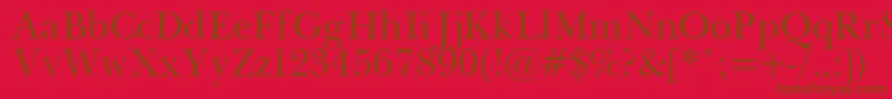 Pasmapla Font – Brown Fonts on Red Background