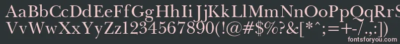 Pasmapla Font – Pink Fonts on Black Background