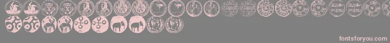 NumismaticBatsTfb Font – Pink Fonts on Gray Background