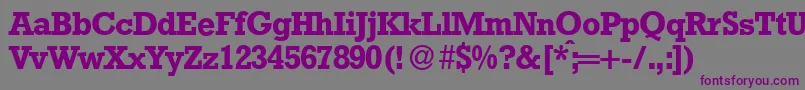 RambaultBold Font – Purple Fonts on Gray Background