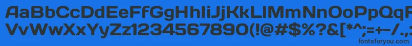 DaysoneRegular Font – Black Fonts on Blue Background