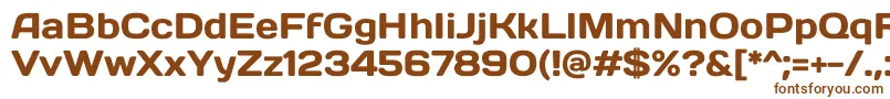DaysoneRegular Font – Brown Fonts on White Background