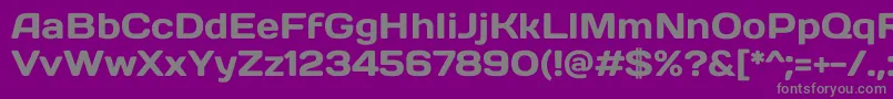 DaysoneRegular Font – Gray Fonts on Purple Background