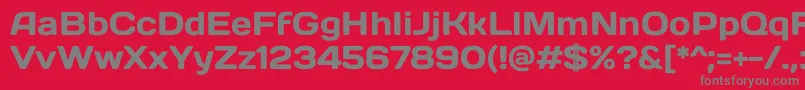 DaysoneRegular Font – Gray Fonts on Red Background