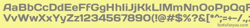 DaysoneRegular Font – Gray Fonts on Yellow Background