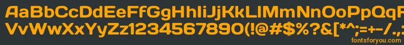 DaysoneRegular Font – Orange Fonts on Black Background
