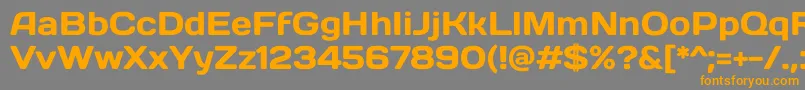 DaysoneRegular Font – Orange Fonts on Gray Background