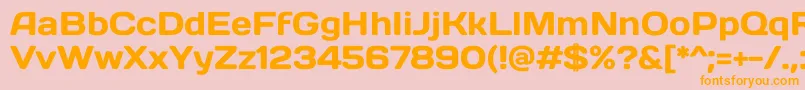 DaysoneRegular Font – Orange Fonts on Pink Background