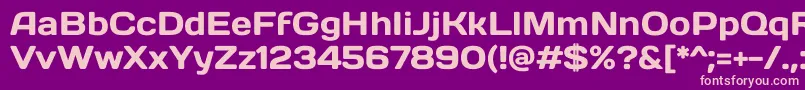 DaysoneRegular Font – Pink Fonts on Purple Background