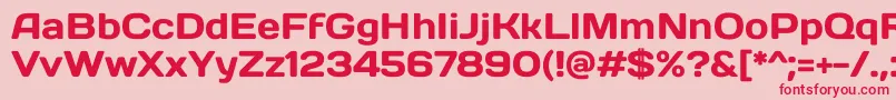 DaysoneRegular Font – Red Fonts on Pink Background